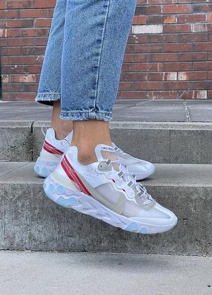 😍 женские кроссовки nike react element 87’ white 6