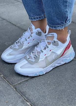 😍 женские кроссовки nike react element 87’ white 9