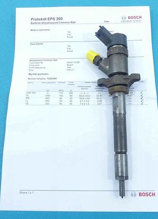 Форсунка дизельна mazda 3 bk i 0445110188 1.6 citd