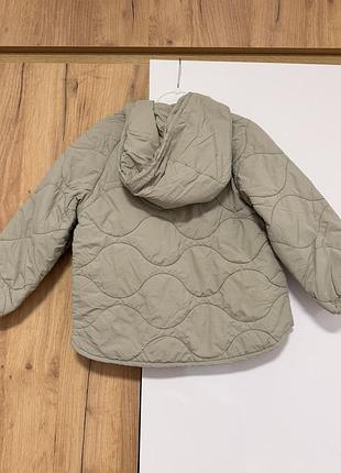 Демисезонная стеганая детская курточка zara 98 размер