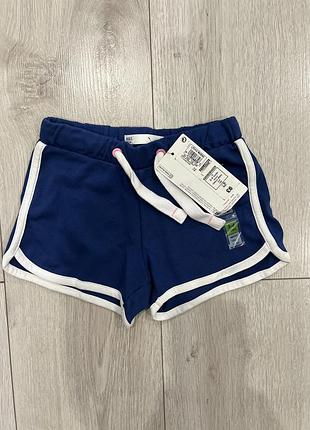 Нові трикотажні шорти marks & spencer m&s розмір 98-104 см (3-4 роки) сині