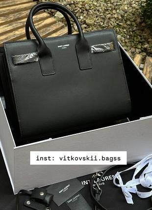 Сумка sac de jour nano in graied leather black🙈