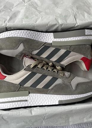 Adidas zx 500 grey/white/red 5