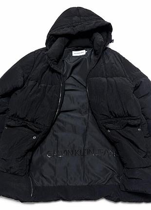 Мужская удлинённая куртка (парка) calvin klein jeans, размер xl (оригинал) состояние 7\10