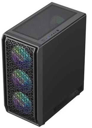 Ku корпус gamemax forge universal fit mb black midi tower для компьютера micro atx mini itx argb с бок uni2l_k 6