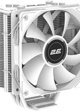 Ku кулер для процессора universal fit 2e gaming air cool argb белый для intel amd активное охлаждение uni2l_k 4