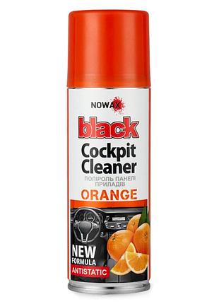 Полироль для панели приборов nowax cockpit cleaner spray апельсин, 200мл