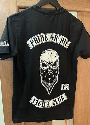 Футболка pride or die чорно кольору розмір м
