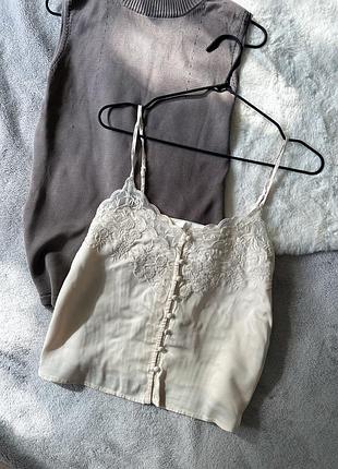 Майка с кружевом h&amp;m 2