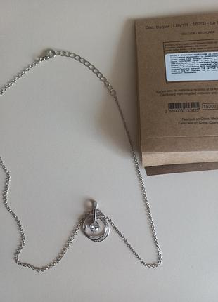 Кулон с кристаллом swarovski на цепочке / бижутерия ив роше 3