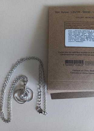 Кулон с кристаллом swarovski на цепочке / бижутерия ив роше 9