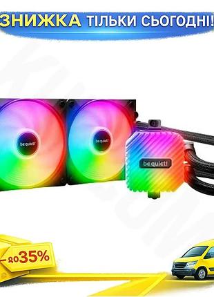 Ku система жидкостного охлаждения universal fit be quiet! 240 мм argb для процессора intel amd вентиля uni2l_k