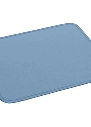 Ku коврик logitech mouse universal fit pad нейлоновый влагозащищенный синий серый для компьютера мышка uni2l_k 4