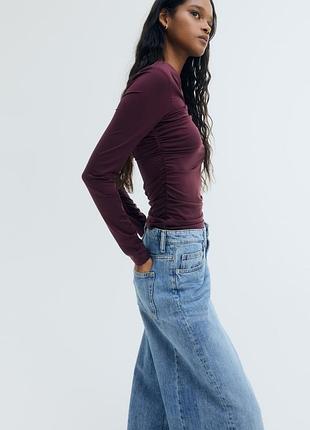 Лонг новий бургунді h&m 4