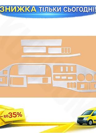 Накладки на панель алюминиевые meric для mercedes sprinter w901/902/903/904/905 1995-2006 г тюнинг интер ku-22