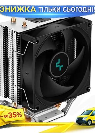 Ku кулер для процессора universal fit deepcool алюминий медь 92 мм для intel amd активное охлаждение д uni2l_k