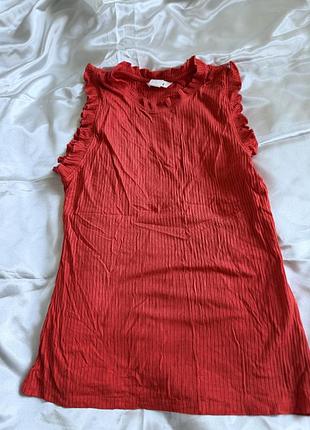 Коралова майка h&m з рюшами 3