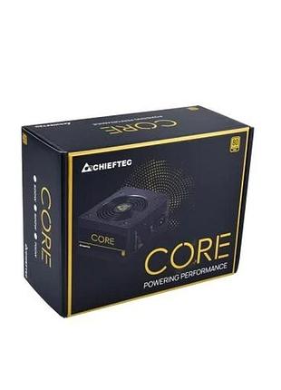 Ku блок питания 600 universal fit вт chieftec core 80 plus gold для компьютера с активным pfc надежный uni2l_k 6
