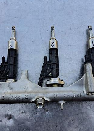 Форсунка топливная бензинова bmw f20 g30 3.0b 7639990 strip 7643082 б/у оригинал