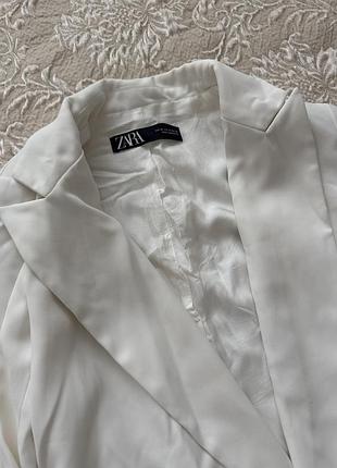 Піджак білий zara xs 2