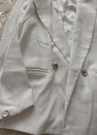 Піджак білий zara xs 3