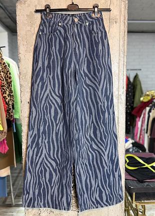 Джинси зебра animal print 2