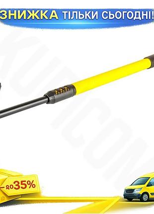 Ku мотижка mastertool з universal fit телескопічною ручкою 630-910 мм для прополювання та обробки ґрун uni2l_k