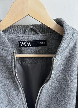 Сірий бомбер zara 2