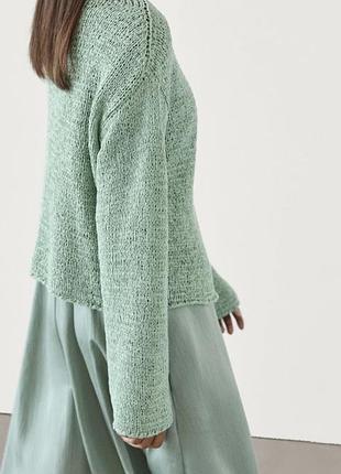 Коттоновый свитер massimo dutti 4