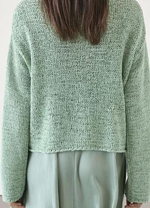 Коттоновый свитер massimo dutti 3