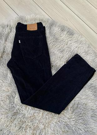 Чоловічі вельветові штани levis 511 mineral black w43 l32  l