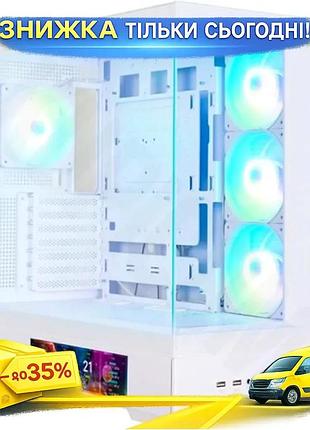 Ku корпус zalman p40 universal fit ds white mid tower для пк atx micro atx mini itx с argb стеклянные uni2l_k