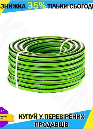 Ku шланг поливочный сила universal fit 3/4" 30м мята для сада поливочный шланг с четырьмя слоями uni2l_k