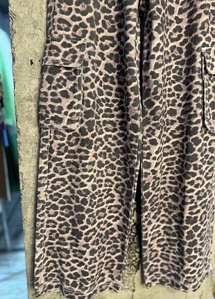 Джинси леопард animal print 6