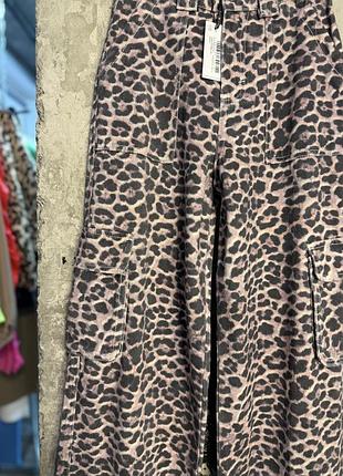 Джинси леопард animal print 7