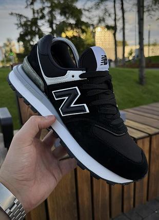 Кросівки new balance 574 х gore tex (чорно-білі)