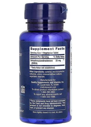 Dhea 25mg life extension 100 капсул дгеа сша оригинал 2