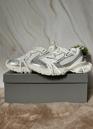 Кросівки balenciaga 3xl white silver dirty баленсіага 3xl білі сріблясті 35–45