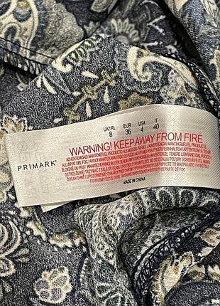 Платье primark с принтом пейсли и пояском 7