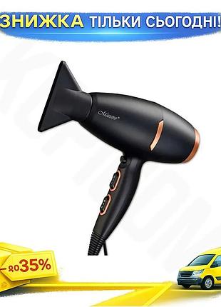 Ku фен maestro 2100вт universal fit dc для укладки волос мощный бытовой фен для сушки и стайлинга uni2l_k