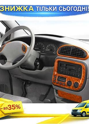 Накладки на панель meric черный для chrysler voyager 1996-2001 тюнинг авто интерьер защита от повреждени ku-22