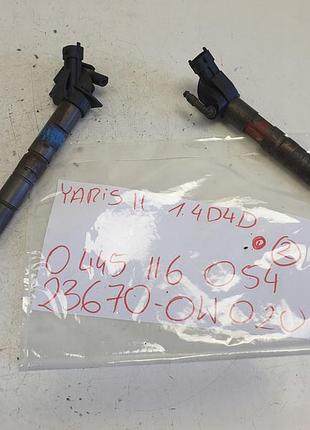 Форсунка дизельна toyota yaris ii 1.4 d4d 0445116054