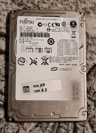 100% ide hdd 2.5 40 гб fujitsu 4200 27.1/28.1 жесткий диск mhw2040at фуджицу ata pata