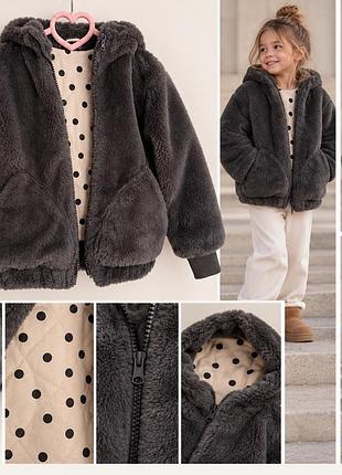 Куртка zara 4-5 104 110 тепла для дівчинки