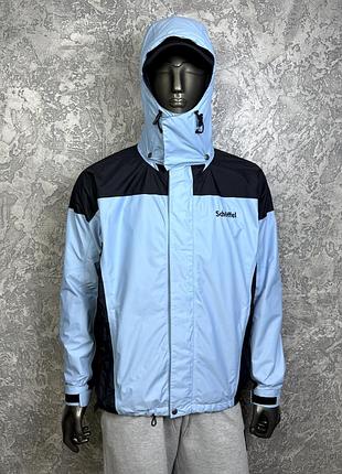 Schoffel gore-tex ветровка куртка s-m размер трекинговая голубая