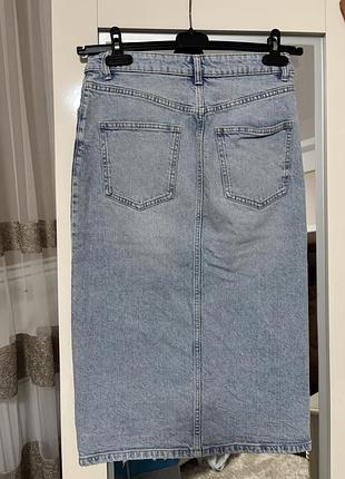 Юбка джинсова zara 2