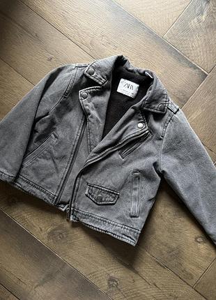 Куртка джинс косуха zara 3-4 2