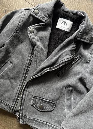 Куртка джинс косуха zara 3-4 3