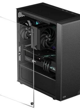 Ku корпус пк pccooler universal fit mini tower black для micro atx mini itx без бп стильный компактный uni2l_k 8