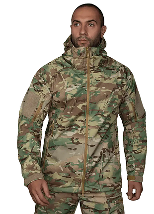 Ku куртка мужская теплая universal fit cm stalker softshell мультикам для военнослужащих осенняя камуф uni2l_k 5